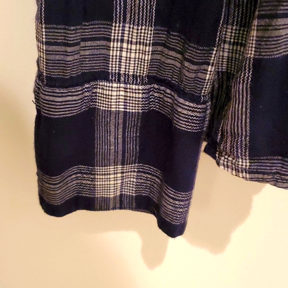 Blue & White Plaid Lucky Brand Shirt - Picture 3 of 4